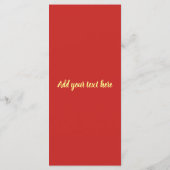 Chinees Lunar Nieuwjaar van het Varkensrood Lucky  Programmakaart (Achterkant)