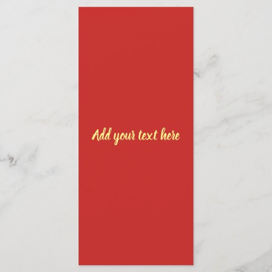 Chinees Lunar Nieuwjaar van het Varkensrood Lucky  Programmakaart (Achterkant)