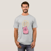 Chinees Lunar Nieuwjaar van het Varkensrood Lucky T-shirt (Voorkant volledig)