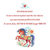 Chinees Maanjaar 2024 Dragon Red Folie Geel Ronde Sticker