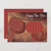 Chinees Maanjaar 2024 Feestdagenkaart (Voorkant / Achterkant)