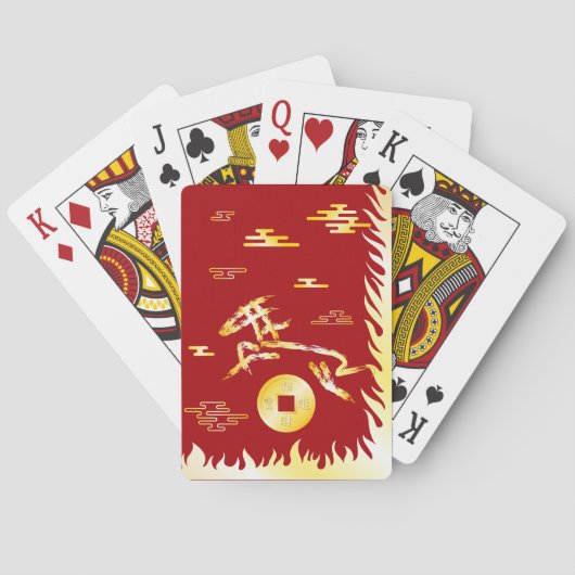 Chinees Maanjaar 2026 4724 Vuur Pokerkaarten (Achterkant)