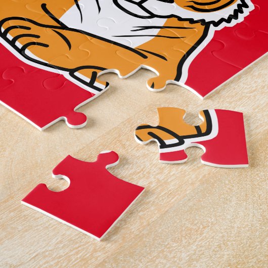 Chinees maanjaar Nieuwjaar Tijger sterrenbeeld gel Legpuzzel (Zijkant)