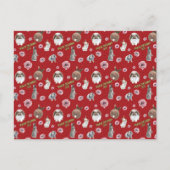 Chinees maanjaar van het konijn 2023 patroon briefkaart (Voorkant)