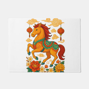 Chinees maanjaard paard deurmat