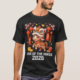 Chinees Maans Nieuwjaar Paard Het Jaar van het Paa T-shirt