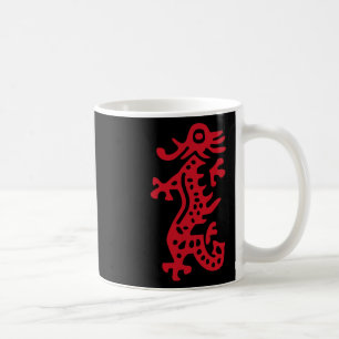 Chinees Mah Jong Red Dragon Tegel Mahjong Kostuum Koffiemok