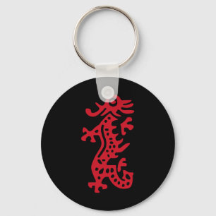 Chinees Mah Jong Red Dragon Tegel Mahjong Kostuum Sleutelhanger