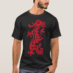 Chinees Mah Jong Red Dragon Tegel Mahjong Kostuum T-shirt