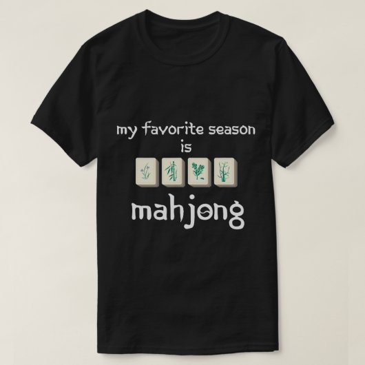 Chinees Mahjong Kampioenstoernooi Mahjongg Tegels T-shirt (Design voorkant)
