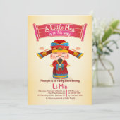 Chinees Man Uitnodiging (Staand voorkant)