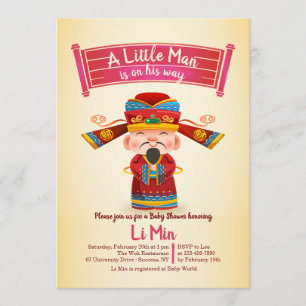 Chinees Man Uitnodiging