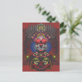 Chinees masker briefkaart (Staand voorkant)
