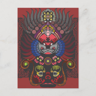 Chinees masker briefkaart