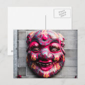 Chinees Masker-Briefkaart Briefkaart (Voorkant / Achterkant)
