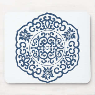 Chinees Medallion blauw Muismat
