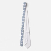 Chinees Medallion blauw Stropdas (Achterkant)