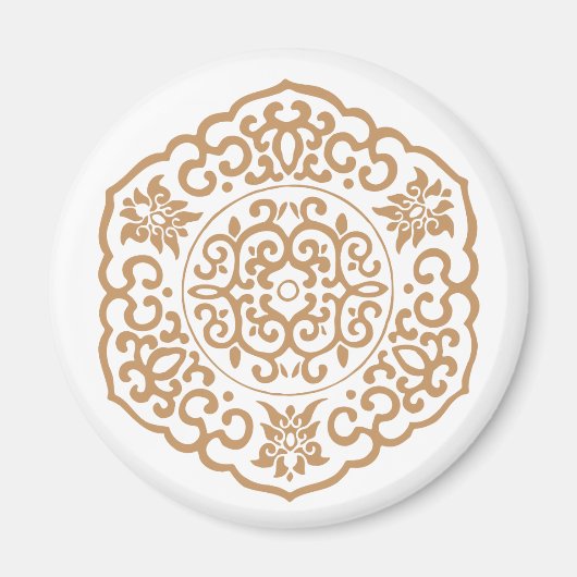 Chinees Medallion geel Magneet (Voorkant)