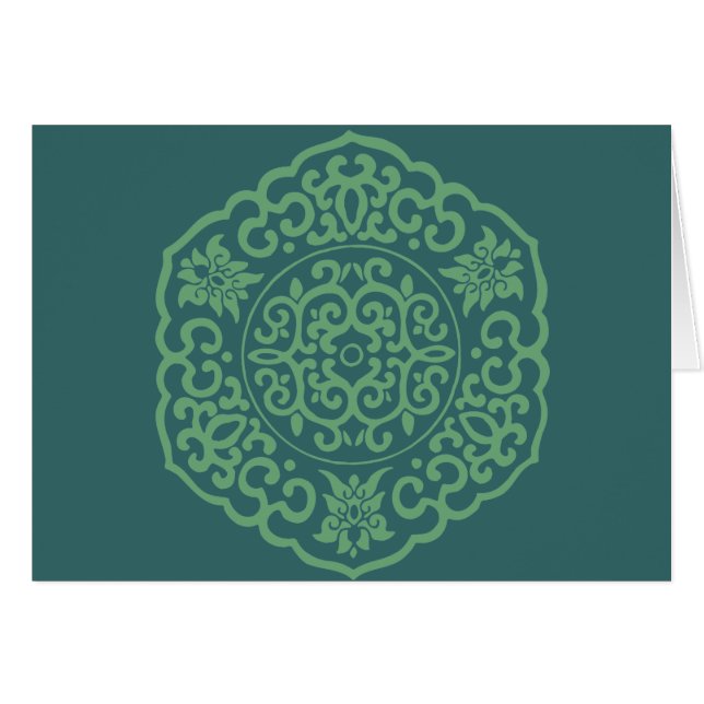 Chinees Medallion groen (Voorkant Horizontaal)