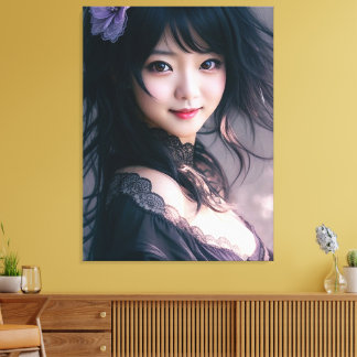 chinees meisje canvas afdruk