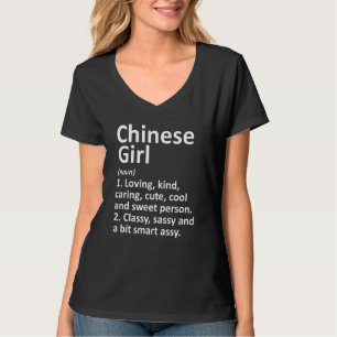Chinees meisje China Funny Country thuisbasis T-shirt