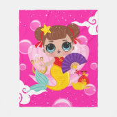 Chinees meisje fleece deken (Voorkant)