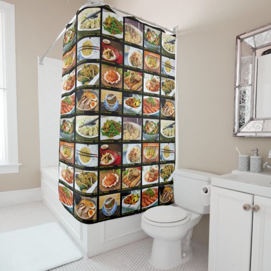 Chinees menu Kantaarnkamer van het restaurant Douchegordijn (In situ)