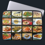 Chinees menu Kantaarnkamer van het restaurant Laptop Sleeve<br><div class="desc">Er is een kans dat deze laptophoes je hongerig maakt. Dat is omdat het gemaakt is om te lijken op een fotomenukaart in een Chinees uitstaprestaurant met foto's van Chinees eten tegen een zwarte achtergrond met de naam van elke schaal en prijsinformatie onder elk in gele letters. Ideaal voor iedereen...</div>