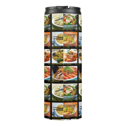 Chinees menu Kantaarnkamer van het restaurant Thermosbeker (Achterkant)