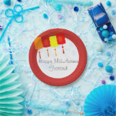 Chinees Mid-herfstfestival Moon Festival Papieren Bordje (Feest)