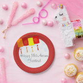 Chinees Mid-herfstfestival Moon Festival Papieren Bordje (Feest)