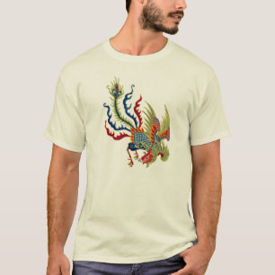 Chinees model voor rosterkunst t-shirt
