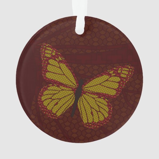 Chinees monarch acryl Ornament (achterkant)