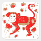 Chinees Monkey Astrologie Sticker (Voorkant)