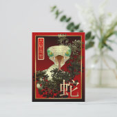 Chinees Nieuw jaar-2013-Jaar van de Slang Feestdagenkaart (Staand voorkant)