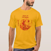 Chinees Nieuw jaar Konijn 2023 Gold Foil Red Moder T-shirt (Voorkant)