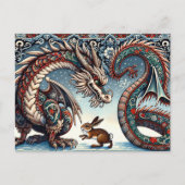 Chinees Nieuw Maanjaar van Draak, Postcrossing Briefkaart (Voorkant)