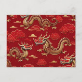 Chinees Nieuw Maanjaar van Draak, Postcrossing Briefkaart (Voorkant)