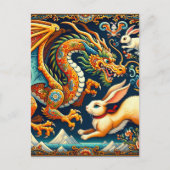 Chinees Nieuw Maanjaar van Draak, Postcrossing Briefkaart (Voorkant)
