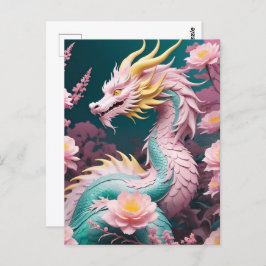 Chinees Nieuw Maanjaar van Draak, Postcrossing Briefkaart