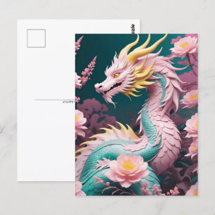 Chinees Nieuw Maanjaar van Draak, Postcrossing Briefkaart