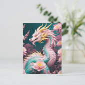 Chinees Nieuw Maanjaar van Draak, Postcrossing Briefkaart (Staand voorkant)