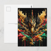 Chinees Nieuw Maanjaar van Draak, Postcrossing Briefkaart (Voorkant / Achterkant)