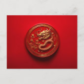 Chinees Nieuw Maanjaar van Draak, Postcrossing Briefkaart (Voorkant)