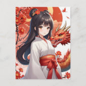 Chinees Nieuw Maanjaar van Draak, Postcrossing Briefkaart (Voorkant)