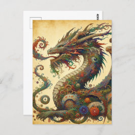 Chinees Nieuw Maanjaar van Draak, Postcrossing Briefkaart
