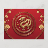 Chinees Nieuw Maanjaar van Draak, Postcrossing Briefkaart (Voorkant)