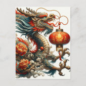 Chinees Nieuw Maanjaar van Draak, Postcrossing Briefkaart (Voorkant)