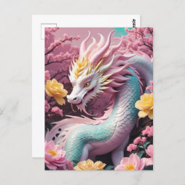 Chinees Nieuw Maanjaar van Draak, Postcrossing Briefkaart