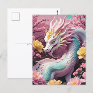 Chinees Nieuw Maanjaar van Draak, Postcrossing Briefkaart